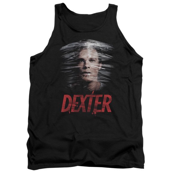 Dexter Plastic Wrap Adult Tank Top Black