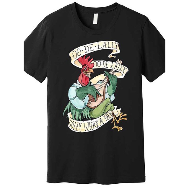 Funny T Shirts - 100% Cotton, Loose Fit, Crew Neck - Chicken Graphic Print Tshirt, Machine Washable