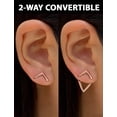 thumbnail image 3 of TRILL 2-Way Earring Jackets | 18K Rose Gold Plated Sterling Silver, 3 of 11