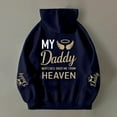 thumbnail image 5 of Bibifish Womens Drawstring Hoodies With Letter Print Angel Wing Sleeve Hoodies With Pocket Oversized Fit Casual Memorial Daily Wear Hoodies, 5 of 6