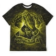 thumbnail image 3 of LAOLIUSN Men's Praying Hands Christian T Shirt, Keep the Faith Religious Graphic Short Sleeve Crewneck Tee, S-4XL, 3 of 7