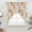 Beige, Brown, White, variant on Brown Blue Checked Swag Valances for Windows, Kitchen Curtains 36 Inch Length 2 Panels Set, Vintage Buffalo Plaid Farmhouse Short Curtains for Small Windows Rod Pocket Cafe Curtains Drapes 28"x36"