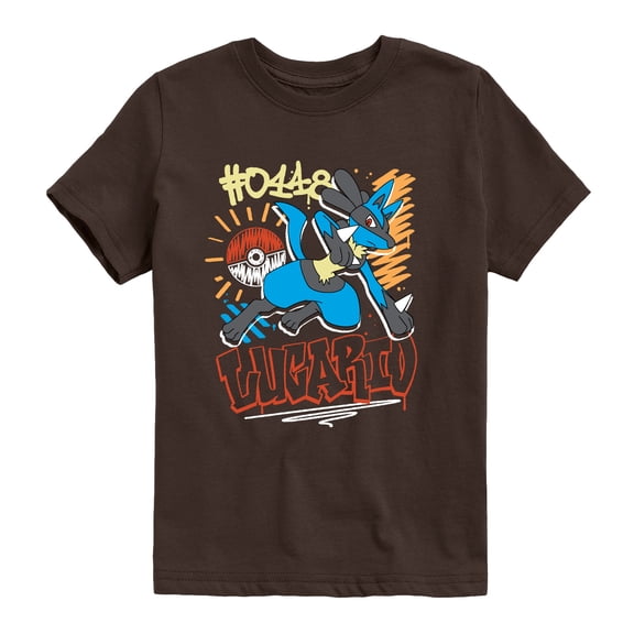 Pokémon - Lucario Streetwear - Youth Boys Short Sleeve Graphic T-Shirt