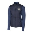 thumbnail image 2 of Women's-Cutter & Buck  Navy Philadelphia Union Stealth Hybrid Quilted Full-Zip Windbreaker Jacket, 2 of 3