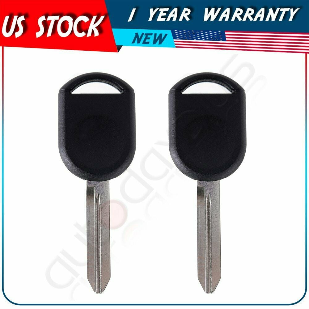 Replacement Key For Ford Ranger Set 2 Replacement Uncut Ignition Chipped Key Transponder Blank for Ford
