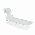 thumbnail image 1 of Ostrich The Original Chaise Beach Lounge Chair, Folding & Reclining Outdoor Lounger, White, 1 of 10