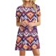 thumbnail image 1 of Vestido de Manga Corta para las Mujeres Casual Impreso Cuello Redondo, Vestido de las Señoras para la Primavera Y el Verano de Uso Diario, 1 of 9
