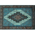 thumbnail image 1 of Ahgly Company Indoor Rectangle Persian Light Blue Traditional Area Rugs, 7' x 10', 1 of 4