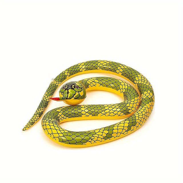 Large Inflatable Snake, 1pc Inflatable Fake Snake Garden Swimming Pool Inflatable Snake, Floating Inflatable Snake PVC Inflatable Realistic Fake Snake