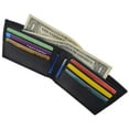 thumbnail image 6 of Genuine Leather Mens Bifold Simple Wallet Thin Credit Card Front Pocket, 6 of 6