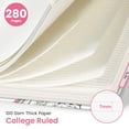 thumbnail image 2 of Large Spiral Lined Notebooks For Work With Removable Dividers & Tabs  8.5"x11" Pretty Hardcover 5 Subject Notebook Journal Women College Ruled Study Office Organization 280 Pages Wildflowers, 2 of 7