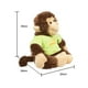 thumbnail image 4 of Peluche De Changuitos De Peluche De Changuitos Pareja de Amigos Playeritas Rayas Importadora La Merced Importadora La Merced Tela Ultra Suave Hipoalergénica Mayoreo, 4 of 5
