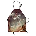thumbnail image 1 of Outer Space Apron Flying Objects in Cloudy Sky UFOs Aliens Futuristic Science Fiction Theme Print, Unisex Kitchen Bib Apron with Adjustable Neck for Cooking Baking Gardening, Multicolor, by Ambesonne, 1 of 3