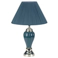 thumbnail image 4 of Gold and Ivory Table Lamp with Pleated White Shade, 4 of 9