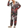 thumbnail image 2 of Hazbin Hotel Womens Mens Hooded Jumpsuit - Zip Up One Piece Pajamas Soft Cozy Winter Warm Plush Loungewear, 2 of 8