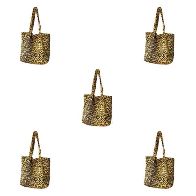 Youkk Restez Organisé avec Sac Fourre-Tout Spacieux Décontracté pour Femmes Sac Fourre-Tout Classique en Tissu d'Hiver pour Femmes Sacs à Bandoulière en Toile Jaune 5ensemble
