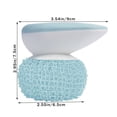 thumbnail image 2 of Kitchen Cleaning Tools Pan Scourer Brush Dish Washing Brush Cookware Scrubber Kitchen Cleaning Scrubbing Tool Green 1pcs, 2 of 9