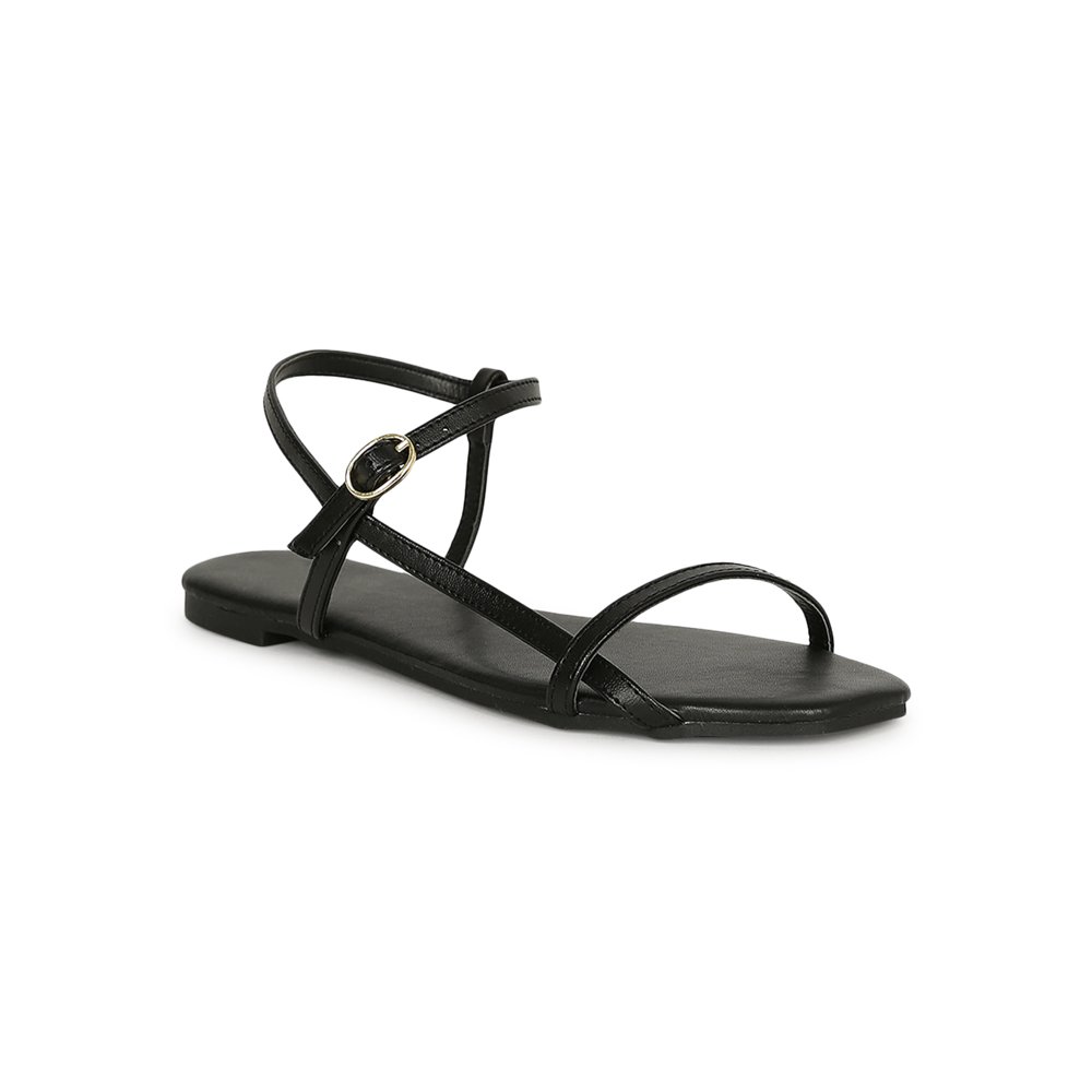 square sandals flat