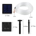 thumbnail image 5 of Solpex Solar String Lights Outdoor Rope Lights, 2 Pack Solar Powered Outdoor Waterproof Tube Light with 100 LED, 35.7 feet 8 Modes Copper Wire Fairy Lights for Garden Fence Patio Yard (Multicolor), 5 of 5