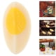 thumbnail image 4 of 8 Uds. De huevo cocido Artificial, simulación de huevo cocido falso, rebanada de huevo cocido, modelo de comida de imitación, Juguetes, 4 of 6
