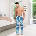 thumbnail image 6 of FORMRS Mens Pajama Pants with Pockets Sleepwear Lounge Bottoms Sizes S-2XL, Floral Moon, 6 of 7