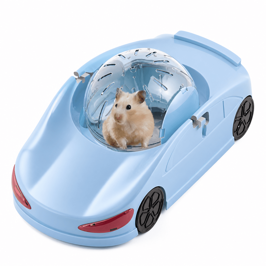 GARDVORA Exercise Wheel Hamster Rolling Ball Sports Car Hamster Running Ball Toy