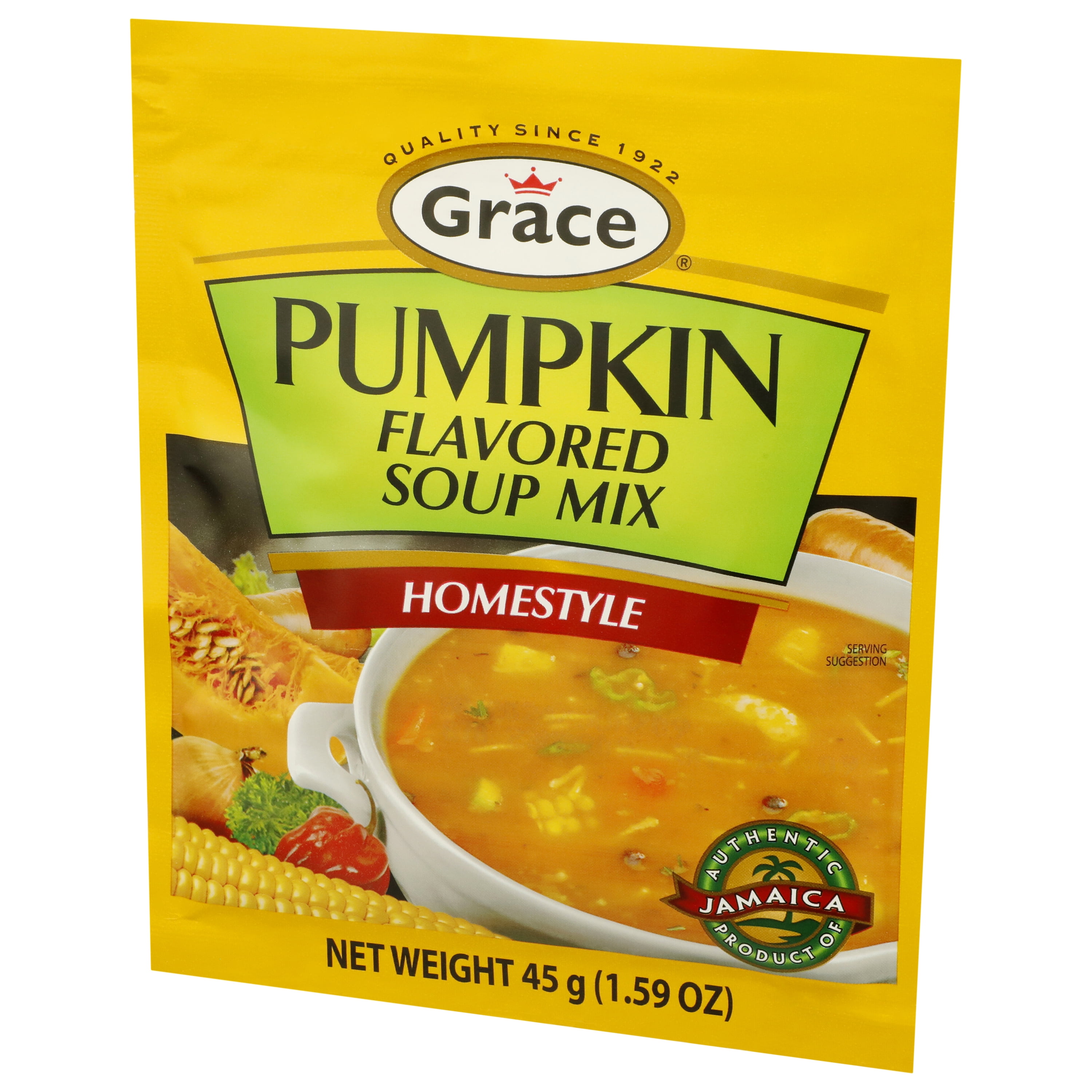 (8 pack) Grace Pumpkin Flavored Instant Soup Mix, 1.76 oz Pouch