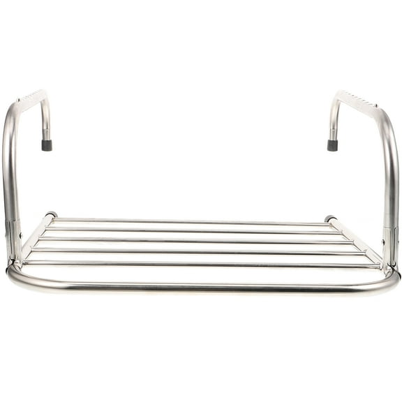 Homoyoyo Foldable Indoor Outdoor Clothes Drying Rack, Stainless Steel, Rectangular Design for Laundry and Home Use