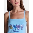 thumbnail image 4 of Disney Women's Stitch Embroidered Tank Top, Sizes XXS-XXL, 4 of 5