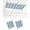Blue, White, variant on 2 Pack Fluorescent Light Cover for Ceiling Lights, Boho Sea Blue Magnetic Classroom Light Filters 4x2 Feet, Minimalist Farmhouse Striped Decorative Ceiling Shade Panel for Office