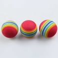 thumbnail image 2 of Práctica interior Esponja Espuma Bolas de arco iris Ayudas de entrenamiento de swing de golf 50 piezas Barbie Nuevos Originales, 2 of 6