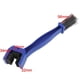 thumbnail image 3 of Kit de cepillos para limpiar cadenas de motocicleta y bicicleta | Paquete de 2 cepillos de nailon de doble punta para cadenas, engranajes, piñones y desviadores de bicicleta | Mango ergonómico, 3 of 7