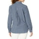 thumbnail image 2 of Tommy Hilfiger Blusa Casual de Manga Larga con pesta&ntilde;a Enrollable para Mujer, Multi Azul Verdadero., M Tommy Hilfiger NA, 2 of 2