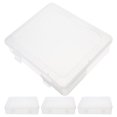 thumbnail image 2 of Kuyiluo small storage container 4pcs Small Storage Containers Rectangular Plastic Storage Box Clear Storage Bins, 2 of 10