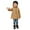 Khaki, variant on Girls Clothes Wool Wear Blends Warm Windproof Casual Comfort Baby Boy Winter Clothes