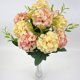thumbnail image 5 of Moyic DIY flores artificiales pequeña Rosa Hortensia girasol ramo de novia decoración de fiesta de Navidad flores falsas boda decoración del hogar Flores artificiales champán Moyic HA6641-01B, 5 of 6