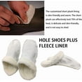 thumbnail image 3 of HUGFEGWE Insoles for Crocs Clogs Replacement,Fur Insert Lining Shoe Inner,Shoe Inner Sole Removable Furry Liners,Warm Fleece House Slippers for Outdoor Indoor AZ824-6282, 3 of 3