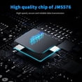 thumbnail image 5 of E USB C 2.5 Hard Drive Enclosure Max 5Gbps External SSD Enclosure Support UASP SATA III Tool Free SATA to USB C Adapter Compatible for WD Seagate 7mm 9.5 mm HDD 2TB Max, 5 of 5