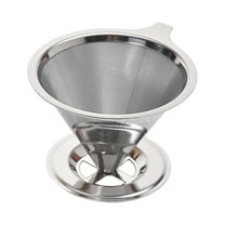 Stainless Steel Coffee Filter, Pour Over, Reusable, Paperless, Coffee Cone Filter for Home (LGL)