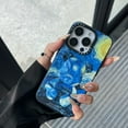 thumbnail image 4 of Compatible with iPhone 15 Pro Cute Case with 3D Bear Art Pattern,Shockproof Matte Soft-Touch Skin-Friendly Cover, Blue, 4 of 8