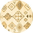 thumbnail image 1 of Ahgly Company Indoor Round Solid Brown Modern Area Rugs, 6' Round, 1 of 4