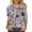 A24 Multicolor-Womens 3/4 Sleeve Tops, variant on Mifsaly Womens 3/4 Sleeve Tops Cotton Floral Print Work Blouses Relaxed Dressy Casual Vacation Blouse Summer Loose Tunic Top XL