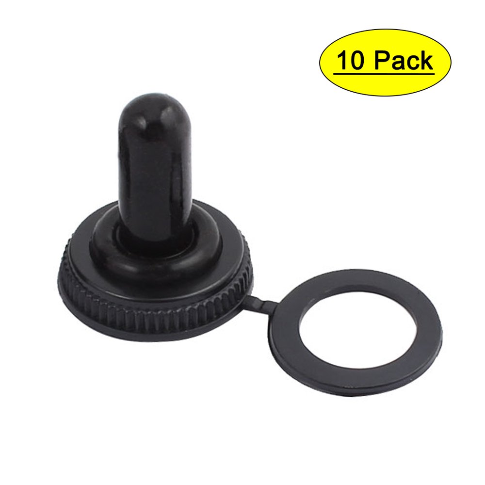 10Pcs 12mm Thread Waterproof Toggle Switch Boot Rubber Cover Cap