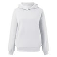 thumbnail image 4 of Sweatshirt for Women,Womens Oversized Sweatshirts Pullover Hoodies Short Velvet Fleece Sweatshirts Comfy Casual Pullover Loose Lightweight,Plus Size Sweatshirts for Women,Size:S, 4 of 5