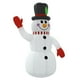 thumbnail image 4 of Muñeco de nieve inflable VidaXL para decoración navideña con luces LED, 4 of 9