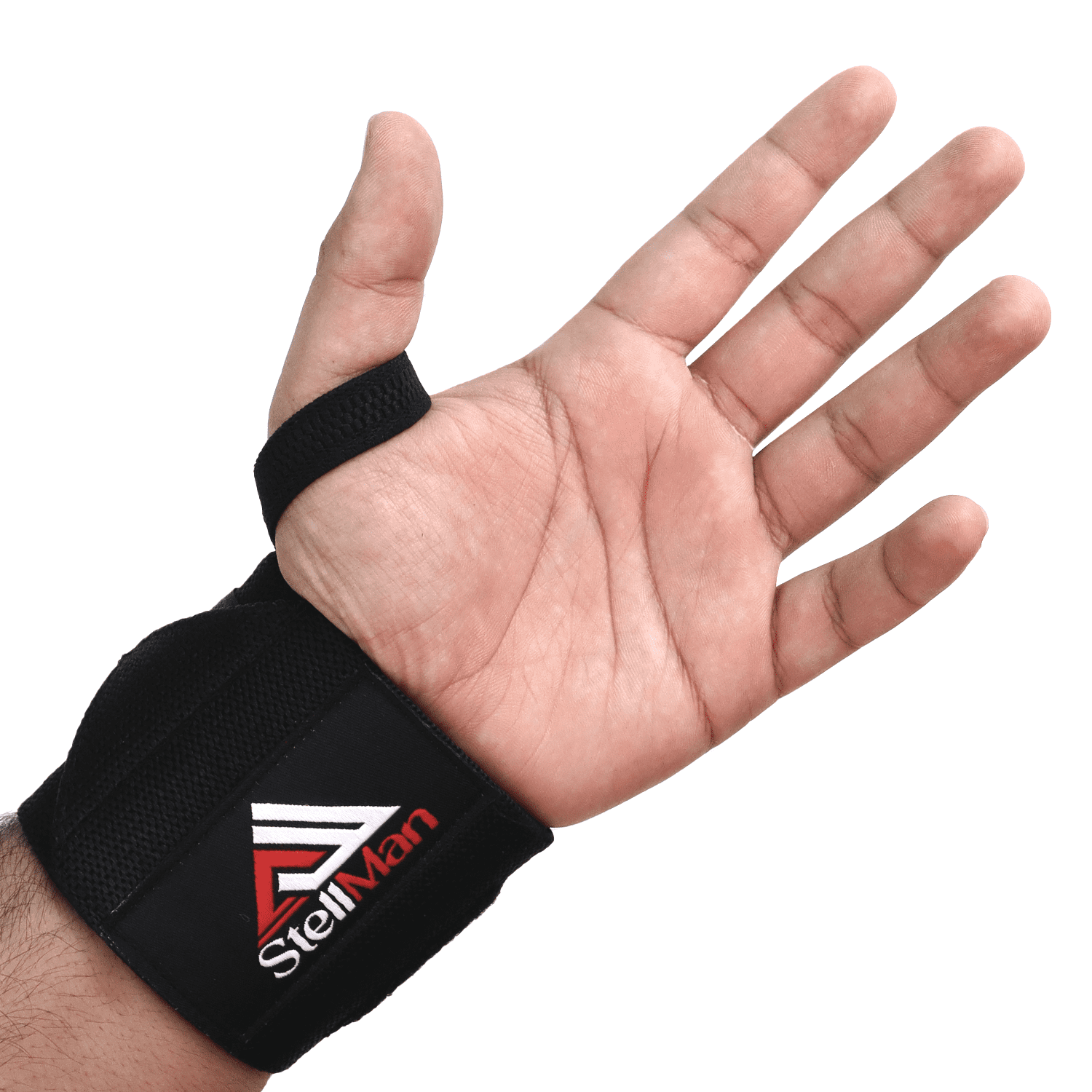 StellMan Wrist Wraps for Weightlifting Gym Training Powerlifting Wrist Support Black