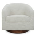 thumbnail image 5 of CHITA Swivel Accent Chair Fabric, Round Barrel Arm Chair Living Room, Ivory White, 5 of 11