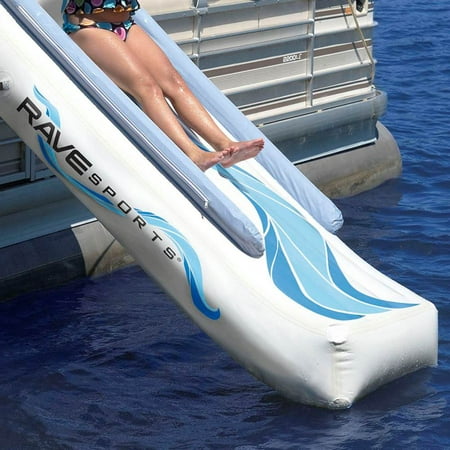 Rave Sports 00001 Rv 9 Foot Inflatable Lake Pontoon Boat Water Slide Air Pump Walmart Canada