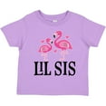 thumbnail image 3 of Inktastic Little Sister Girls Lil Sis Flamingo Girls Toddler T-Shirt, 3 of 5