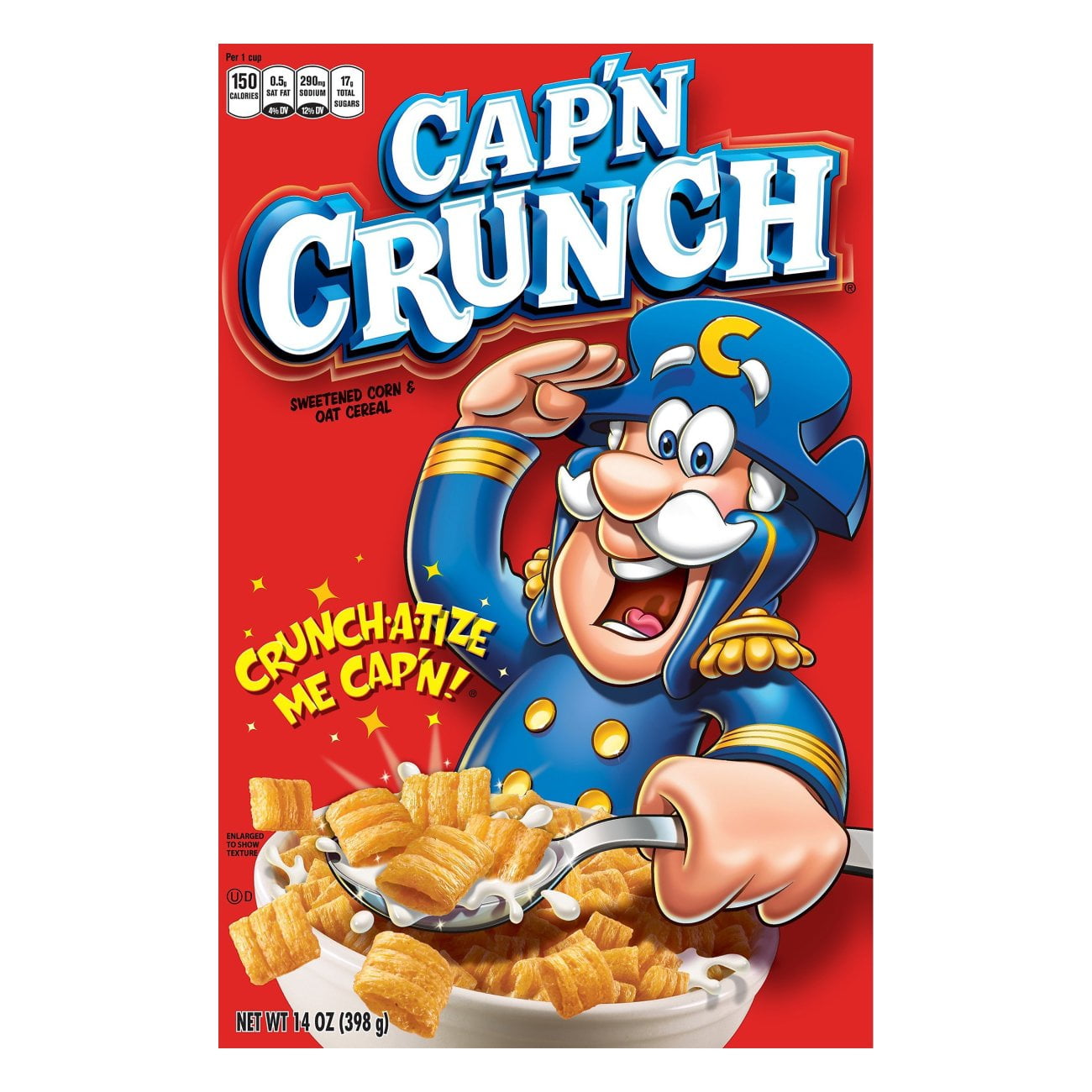 Cap'N Crunch, Peanut Butter Crunch Cereal, Giant Size, Breakfast